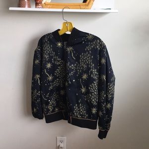 Gold embroidered jacket/ bomber